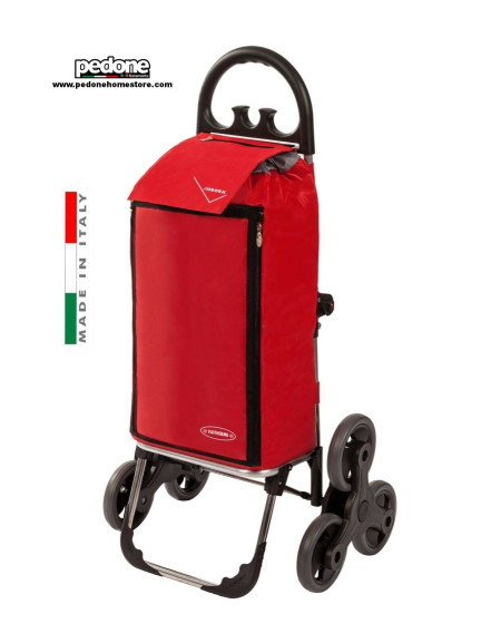 Carrello Portaspesa 3 Ruote saliscale pieghevole 40l  Amalfi Click di Aurora