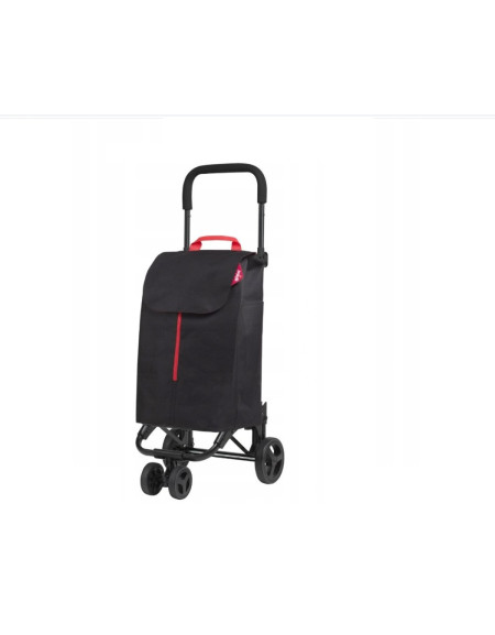 CARRELLO SPESA 4 RUOTE TWIN GRIGIO LT. 56 PORTATA 30 KG. GIMI