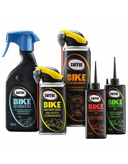 KIT PER BICI "BIKE" MANUTENZIONE E PULIZIA SVITOL AREXONS 5PZ