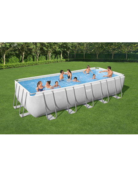 Piscina fuori terra rettangolare Power Steel 640x274x132 cm Bestway 5611Z