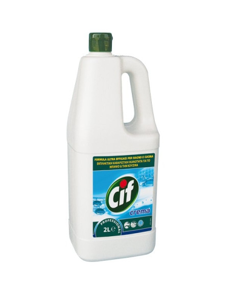 Cif Crema Sgrassante Professionale Cif bianco Flacone da 2 litri